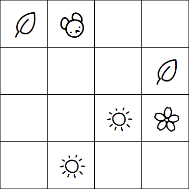 Kids Sudoku 4x4 - Easy