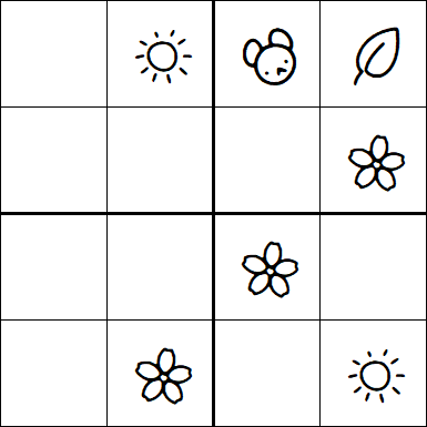 Kids Sudoku 4x4 - Easy