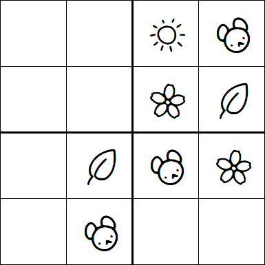 Kids Sudoku 4x4 - Easy