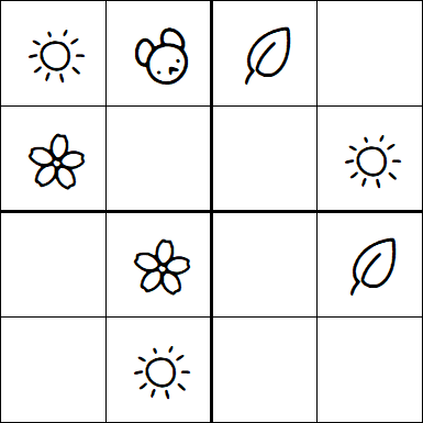 Kids Sudoku 4x4 - Easy