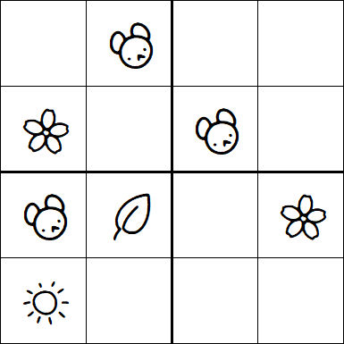Kids Sudoku 4x4 - Easy