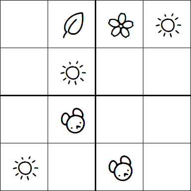 Kids Sudoku 4x4 - Easy