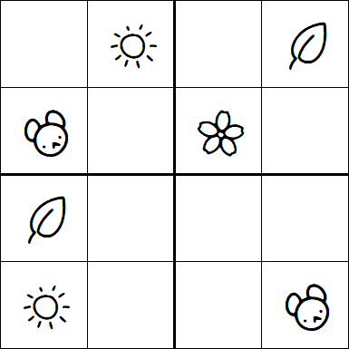 Kids Sudoku 4x4 - Easy