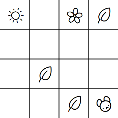Kids Sudoku 4x4 - Easy