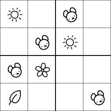 Kids Sudoku 4x4 - Easy