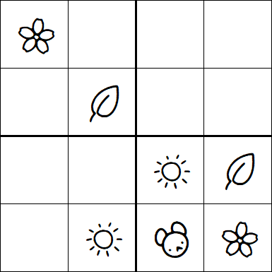 Kids Sudoku 4x4 - Easy