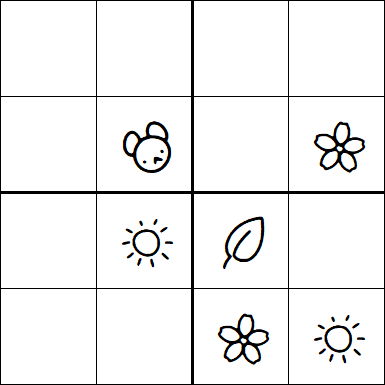 Kids Sudoku 4x4 - Easy