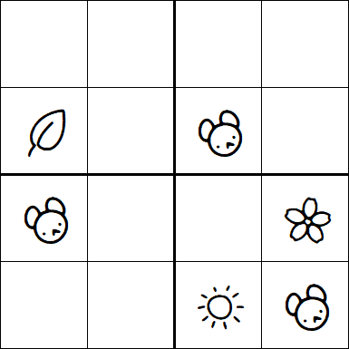 Kids Sudoku 4x4 - Easy