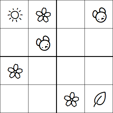 Kids Sudoku 4x4 - Easy