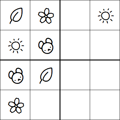 Kids Sudoku 4x4 - Easy