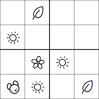 Kids Sudoku 4x4 - Easy