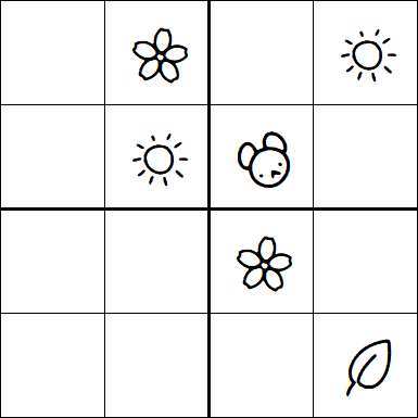 Kids Sudoku 4x4 - Easy