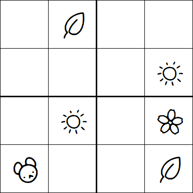 Kids Sudoku 4x4 - Easy
