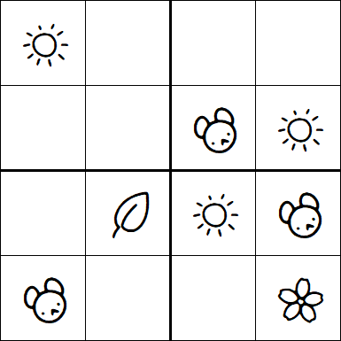 Kids Sudoku 4x4 - Easy
