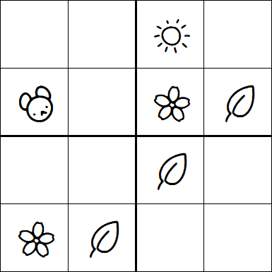 Kids Sudoku 4x4 - Easy