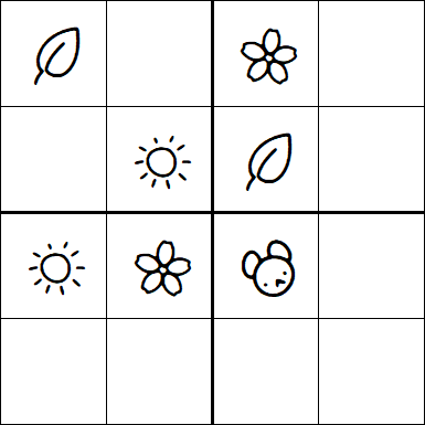 Kids Sudoku 4x4 - Easy
