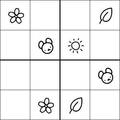 Kids Sudoku 4x4 - Easy