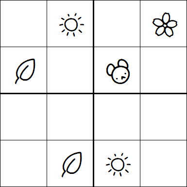 Kids Sudoku 4x4 - Easy