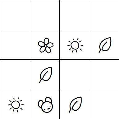 Kids Sudoku 4x4 - Easy