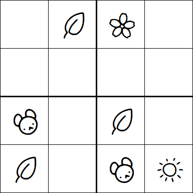 Kids Sudoku 4x4 - Easy