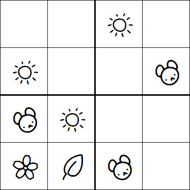 Kids Sudoku 4x4 - Easy