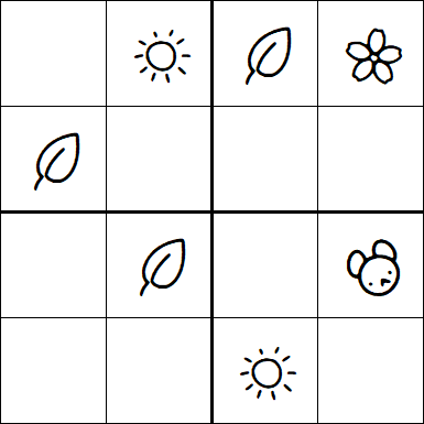 Kids Sudoku 4x4 - Easy