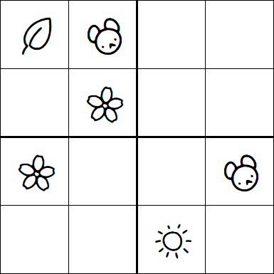 Kids Sudoku 4x4 - Easy