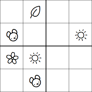 Kids Sudoku 4x4 - Easy
