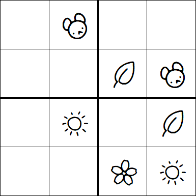Kids Sudoku 4x4 - Easy