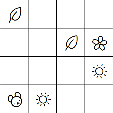 Kids Sudoku 4x4 - Easy