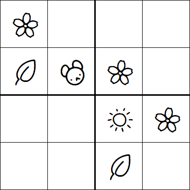 Kids Sudoku 4x4 - Easy