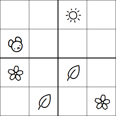 Kids Sudoku 4x4 - Easy