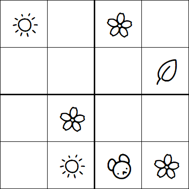 Kids Sudoku 4x4 - Easy
