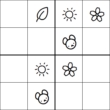 Kids Sudoku 4x4 - Easy