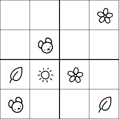 Kids Sudoku 4x4 - Easy