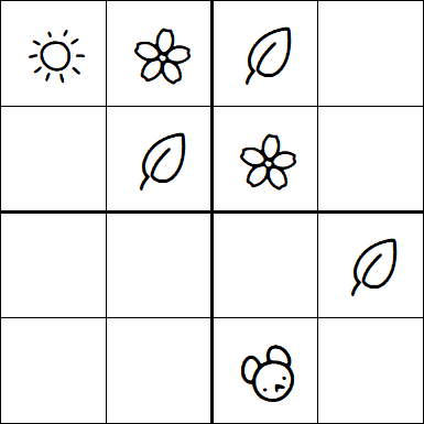 Kids Sudoku 4x4 - Easy