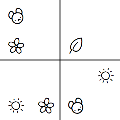 Kids Sudoku 4x4 - Easy