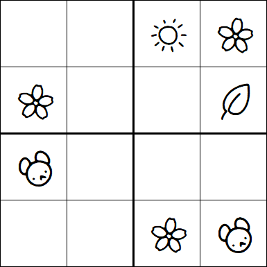 Kids Sudoku 4x4 - Easy