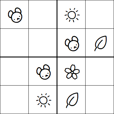 Kids Sudoku 4x4 - Easy