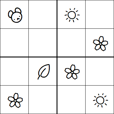 Kids Sudoku 4x4 - Easy