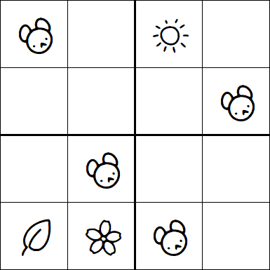 Kids Sudoku 4x4 - Easy