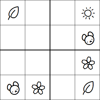 Kids Sudoku 4x4 - Easy