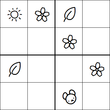 Kids Sudoku 4x4 - Easy
