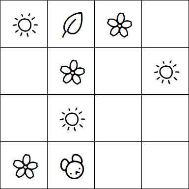 Kids Sudoku 4x4 - Easy