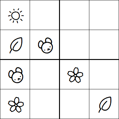 Kids Sudoku 4x4 - Easy