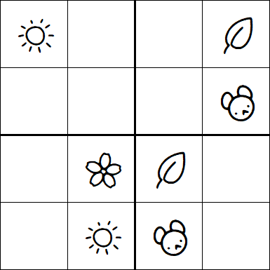 Kids Sudoku 4x4 - Easy