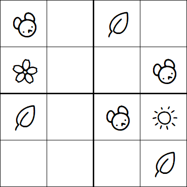 Kids Sudoku 4x4 - Easy