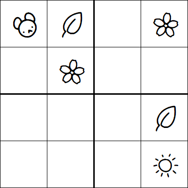 Kids Sudoku 4x4 - Easy