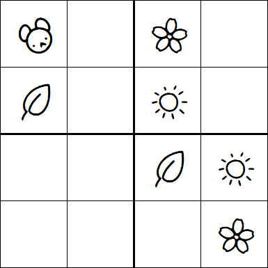Kids Sudoku 4x4 - Easy