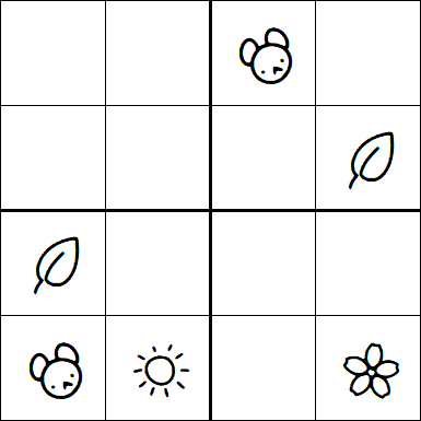 Kids Sudoku 4x4 - Easy